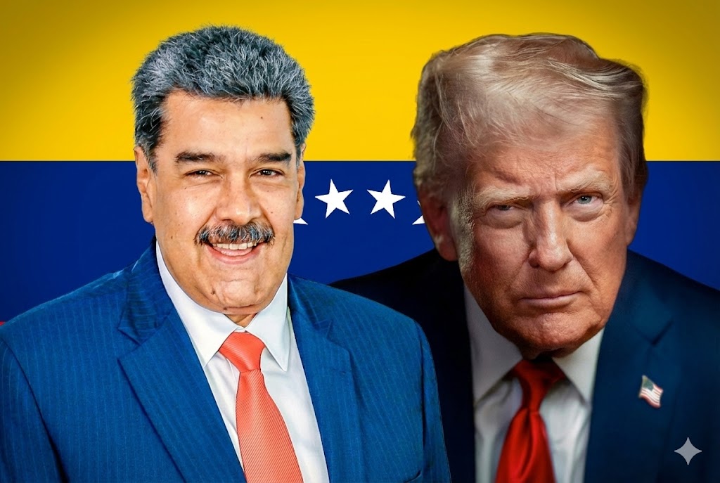 ベネズエラのマドゥロ大統領と米国のトランプ大統領